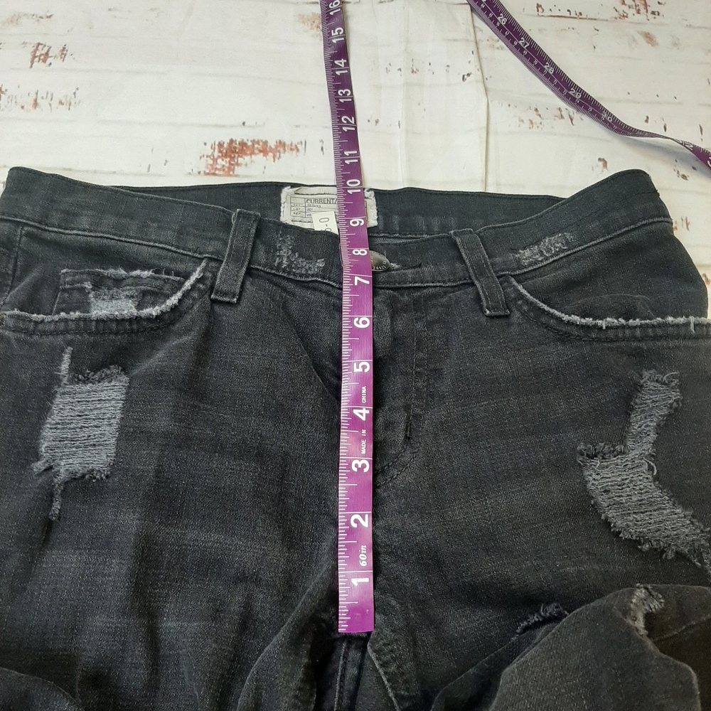Current Elliott cropped straight townhouse jeans - Picture 8 of 11